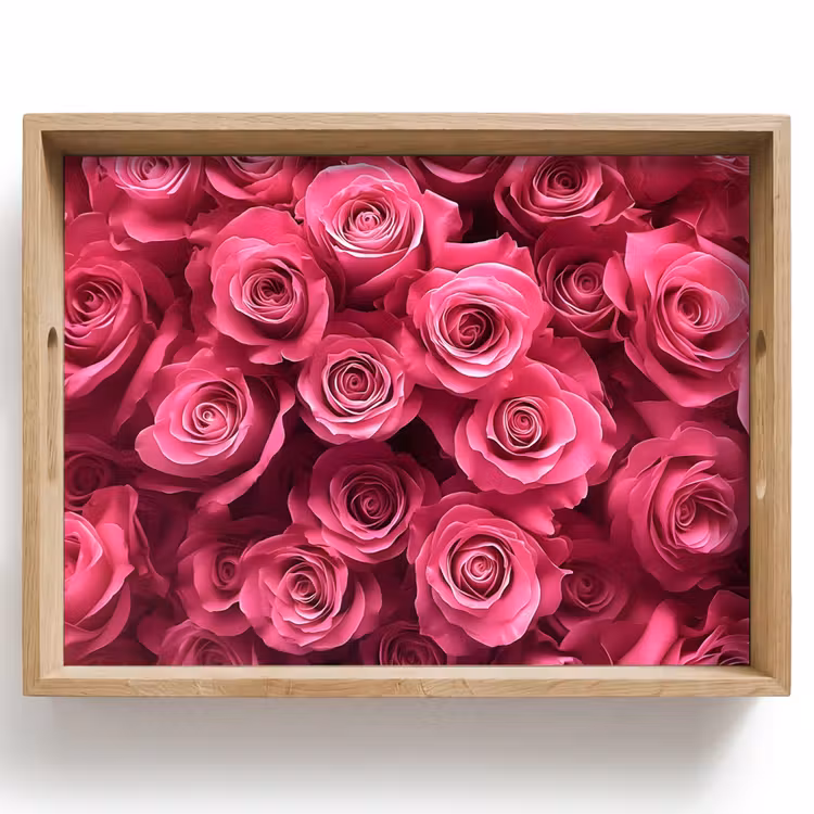 Dienblad - Rozen - Pink - Bloem — 1