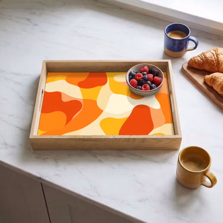 Dienblad - Abstract - Vormen - Oranje — 3