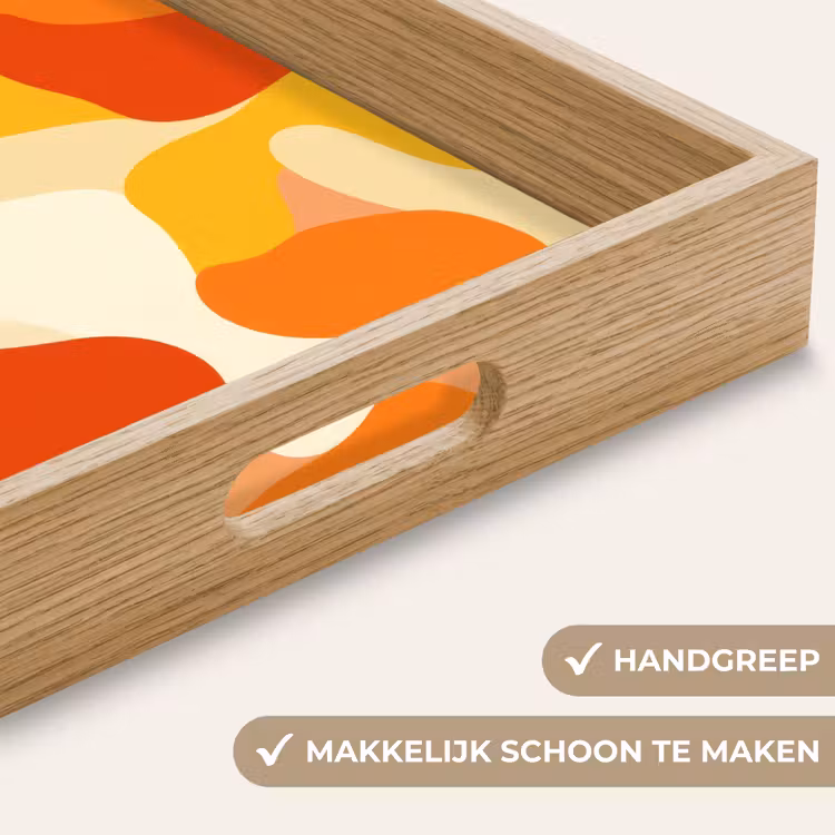 Dienblad - Abstract - Vormen - Oranje — 8