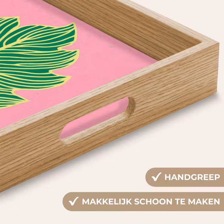Dienblad - Blad - Groen - Illustratie - Minimalistisch — 8