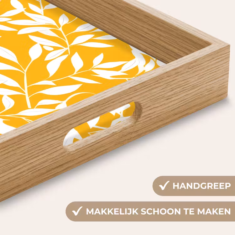 Dienblad - Bladeren - Takken - Geel — 8