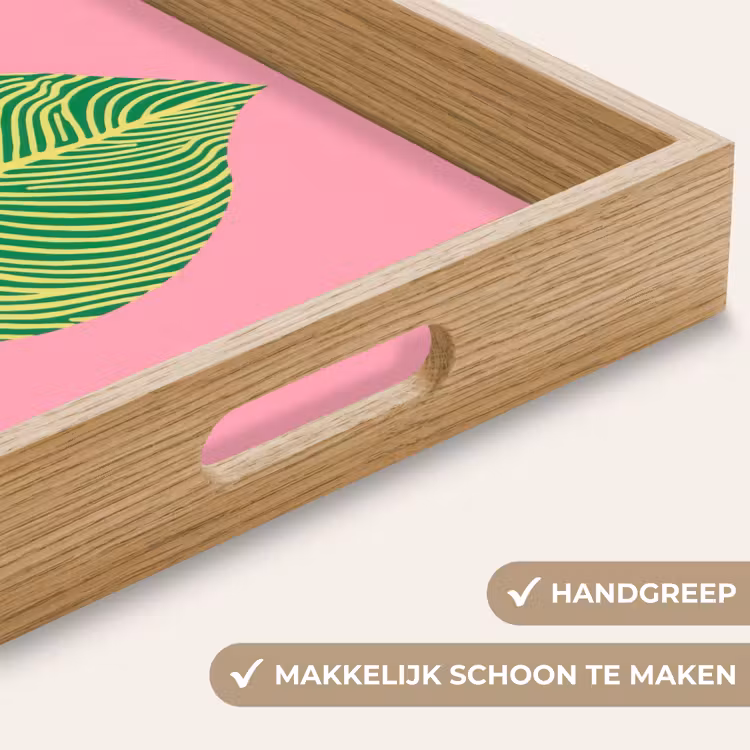 Dienblad - Illustratie - Blad - Minimalistisch - Groen — 8