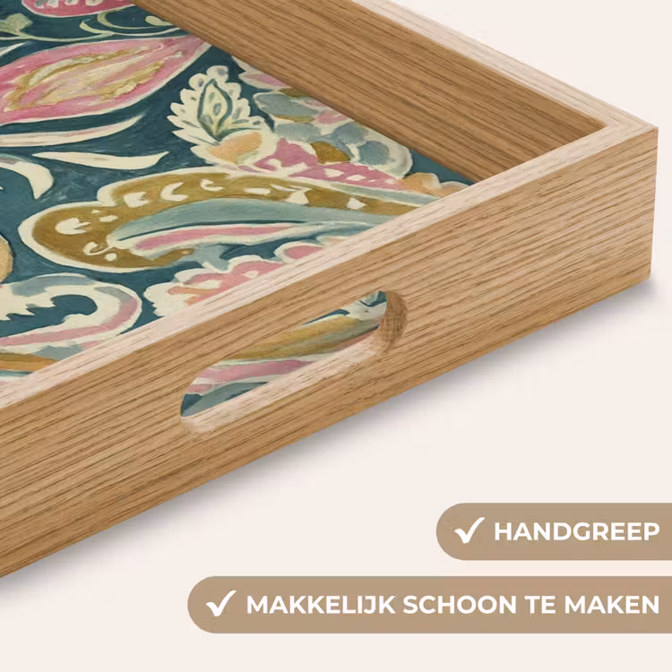 Dienblad - Patroon - Kleurrijk - Sierlijk - Groen — 8