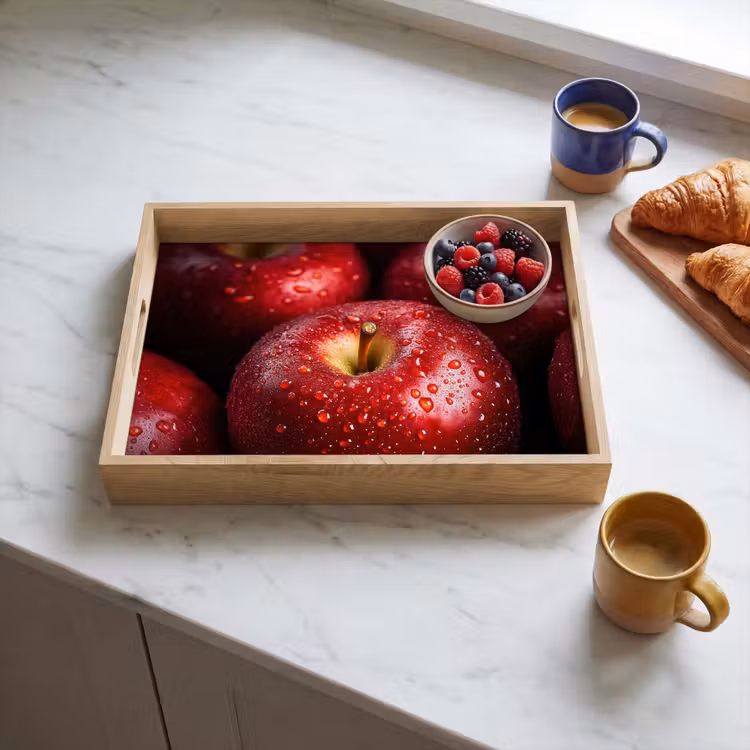 Dienblad - Rood - Appels - Fruit — 3