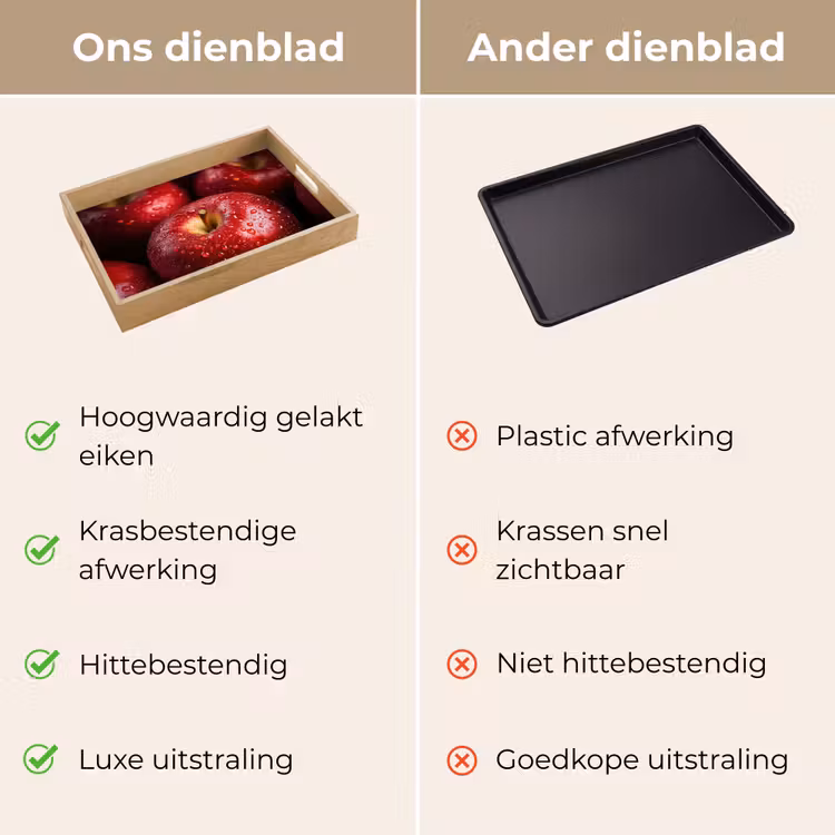 Dienblad - Rood - Appels - Fruit — 9