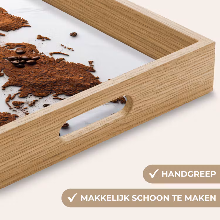 Dienblad - Wereldkaart - Koffie - Marmer — 8