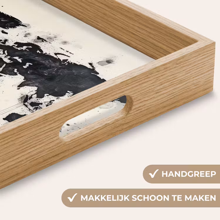 Dienblad - Wereldkaart - Zwart - Inkt — 8