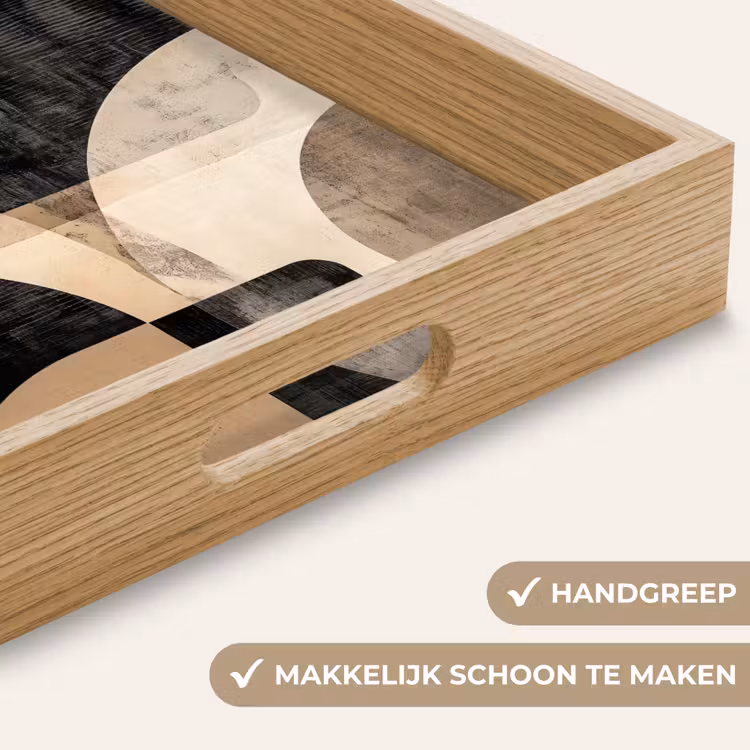 Dienblad - Abstract - Vormen - Modern - Beige — 8