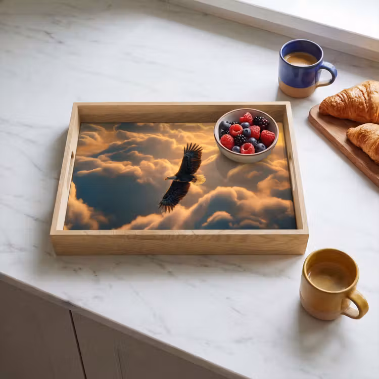 Dienblad - Adelaar - Wolken - Zon — 3