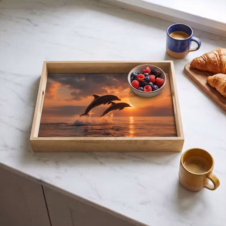 Dienblad - Dolfijnen - Zee - Realistisch — 3