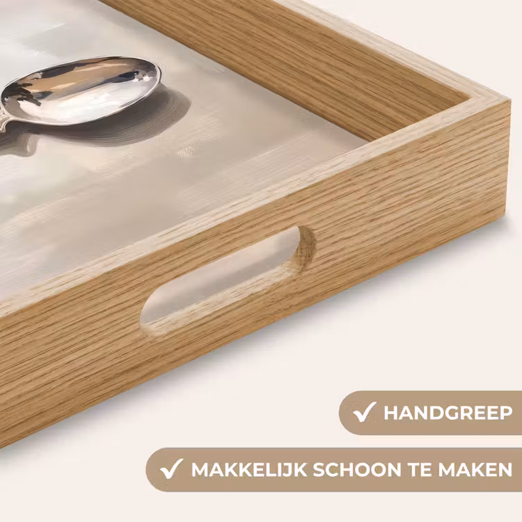 Dienblad - Lepel - Verf - Zilver — 8