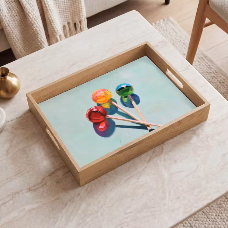 Dienblad - Lollys - Schaduw - Drie - Blauw — 2