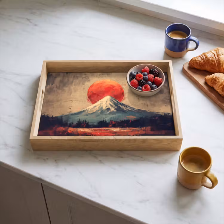 Dienblad - Bergtop - Sneeuw - Zon — 3