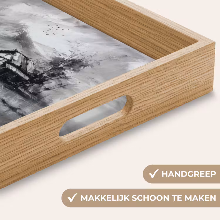 Dienblad - Hut - Grijs - Bergen - Mistig — 8