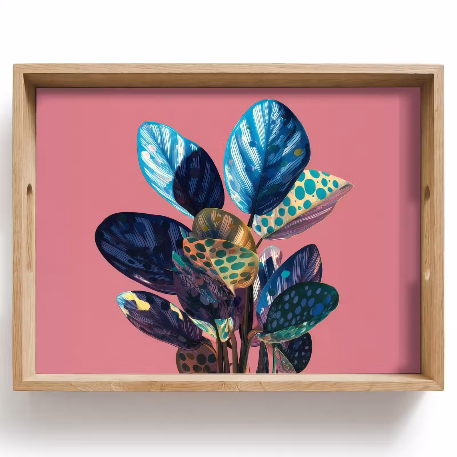 Dienblad - Plant - Bladeren - Stippen - Abstract — 1