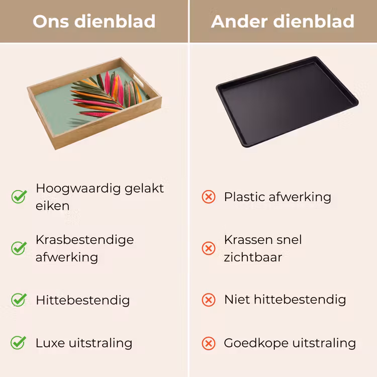 Dienblad - Tak - Bladeren - Kleurrijk - Schaduw — 9
