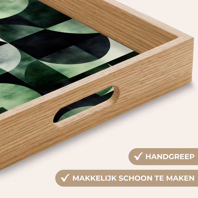 Dienblad - Abstract - Groen - Vormen — 8