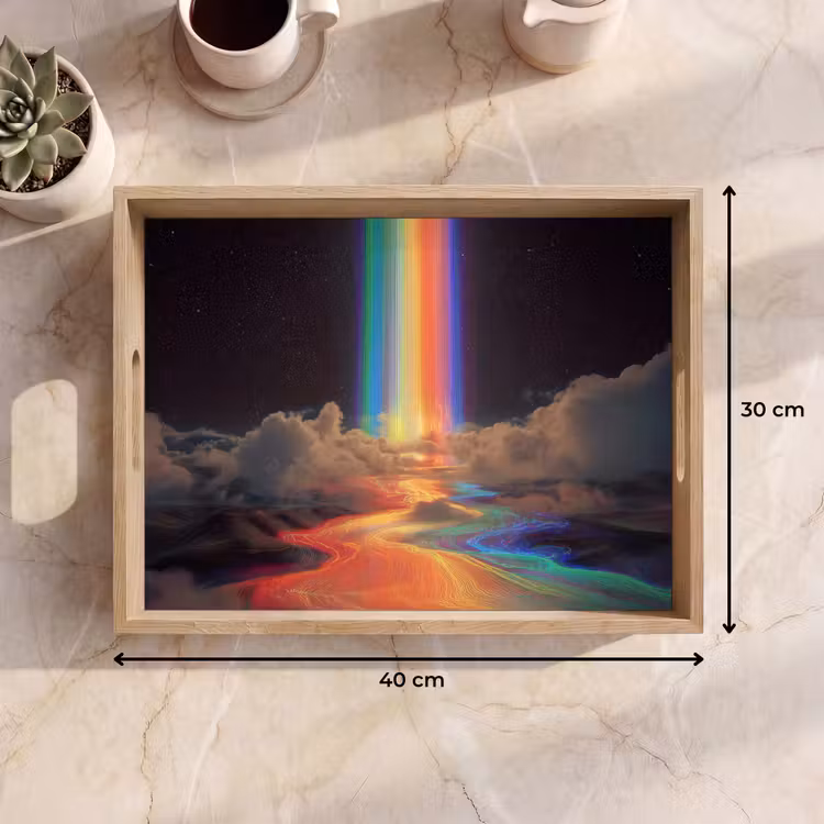 Dienblad - Regenboog - Verticaal - Sterrenhemel - Wolken — 7