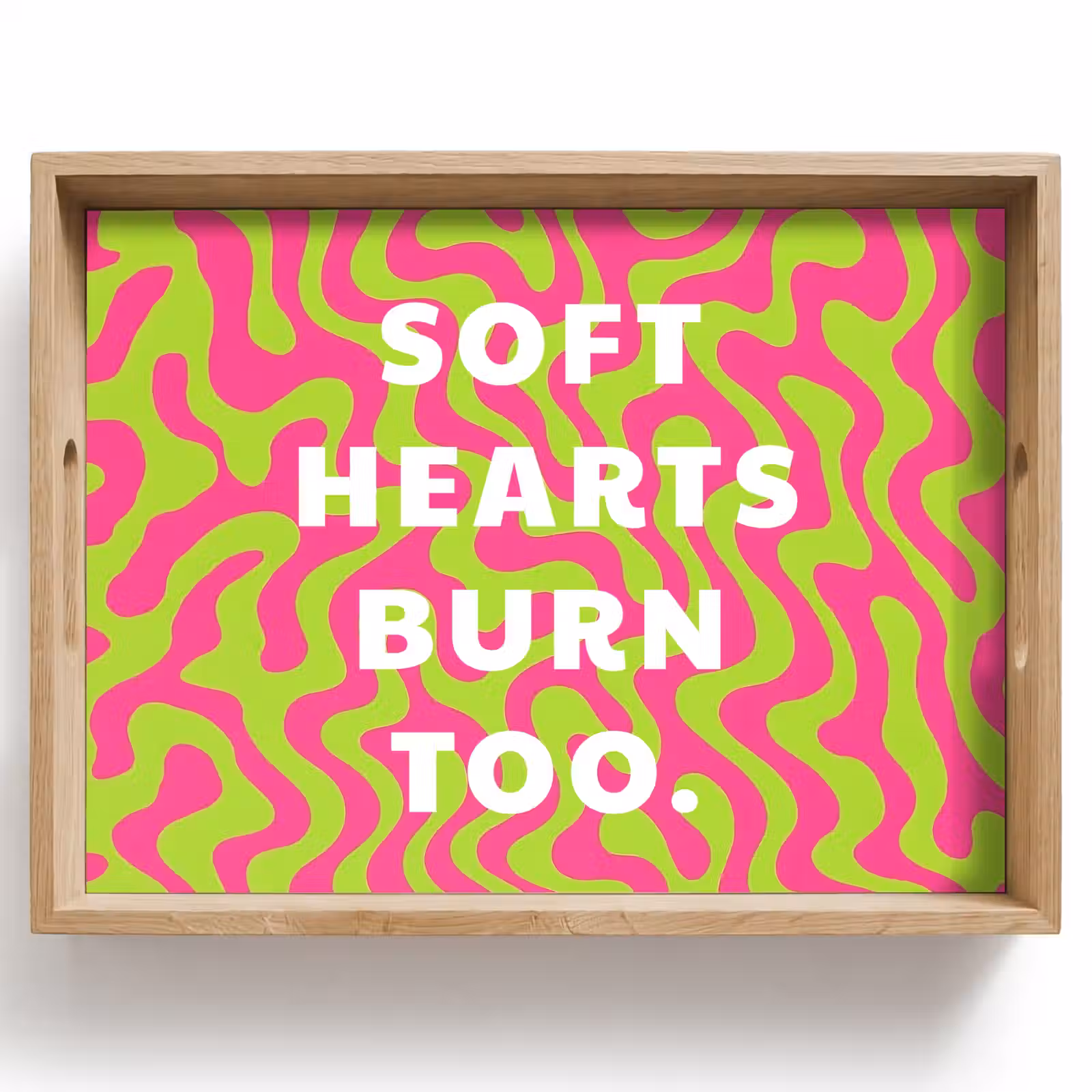 Dienblad - Abstract - Quote - Centraal - Roze — 1