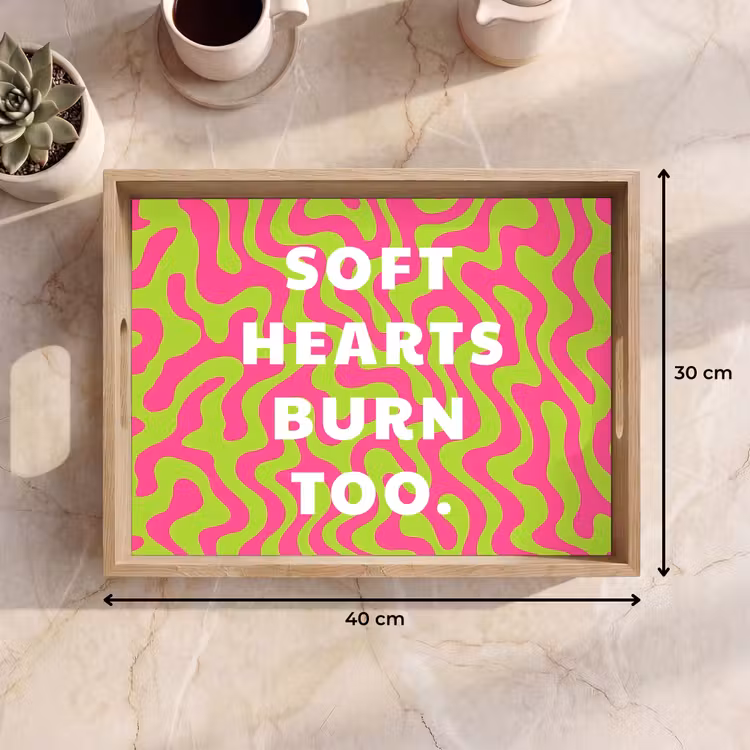 Dienblad - Abstract - Quote - Centraal - Roze — 7