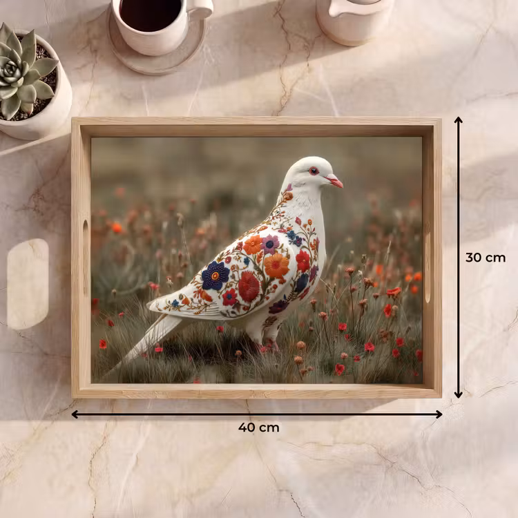 Dienblad - Duif - Bloemen - Natuur — 7