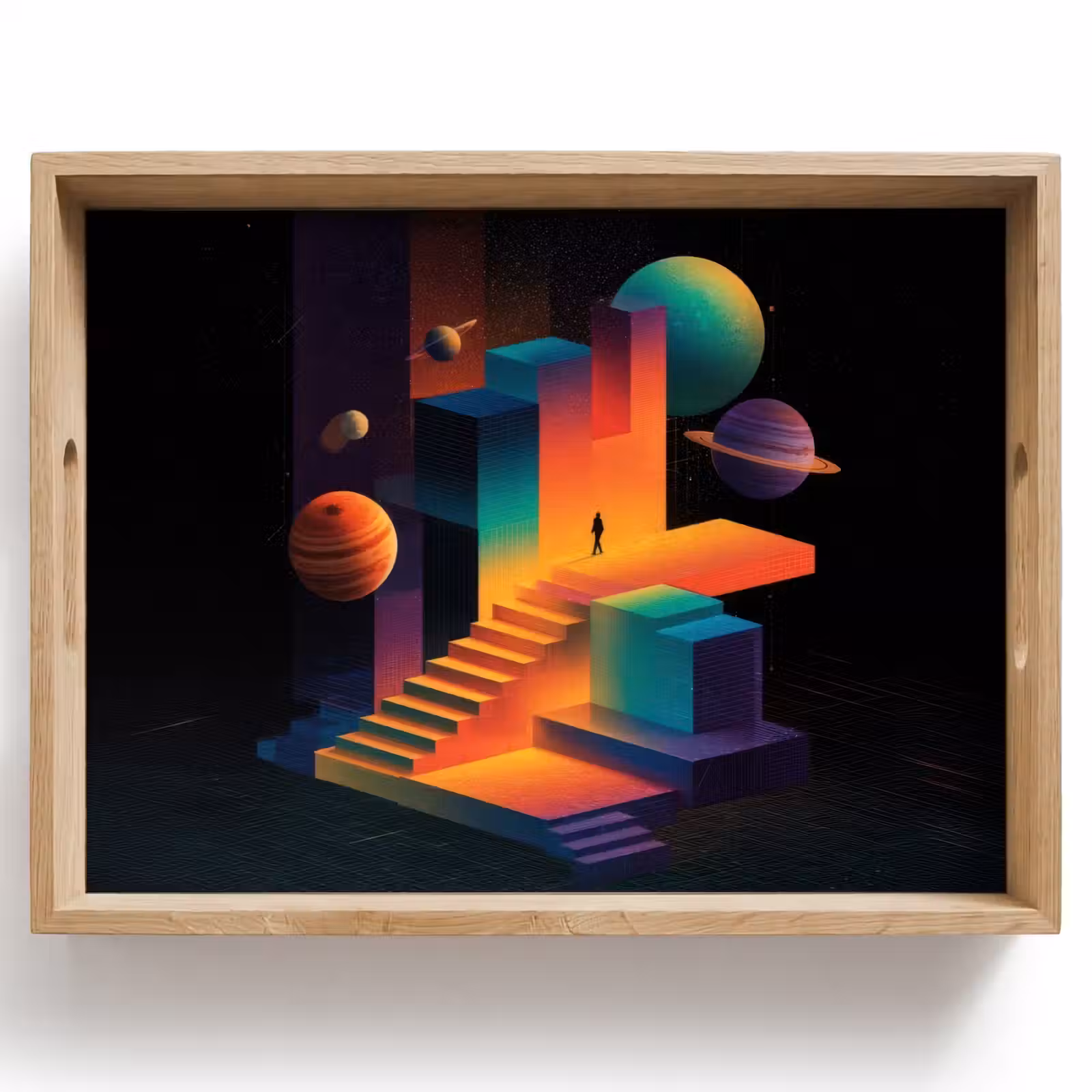 Dienblad - Abstract - Trappen - Mens - Planeten — 1