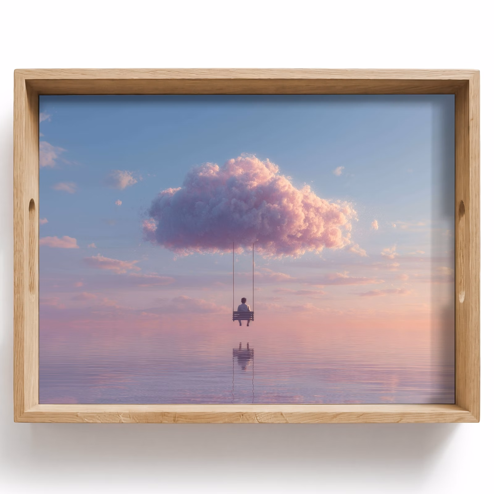 Dienblad - Wolk - Schommel - Kleurrijke lucht — 1
