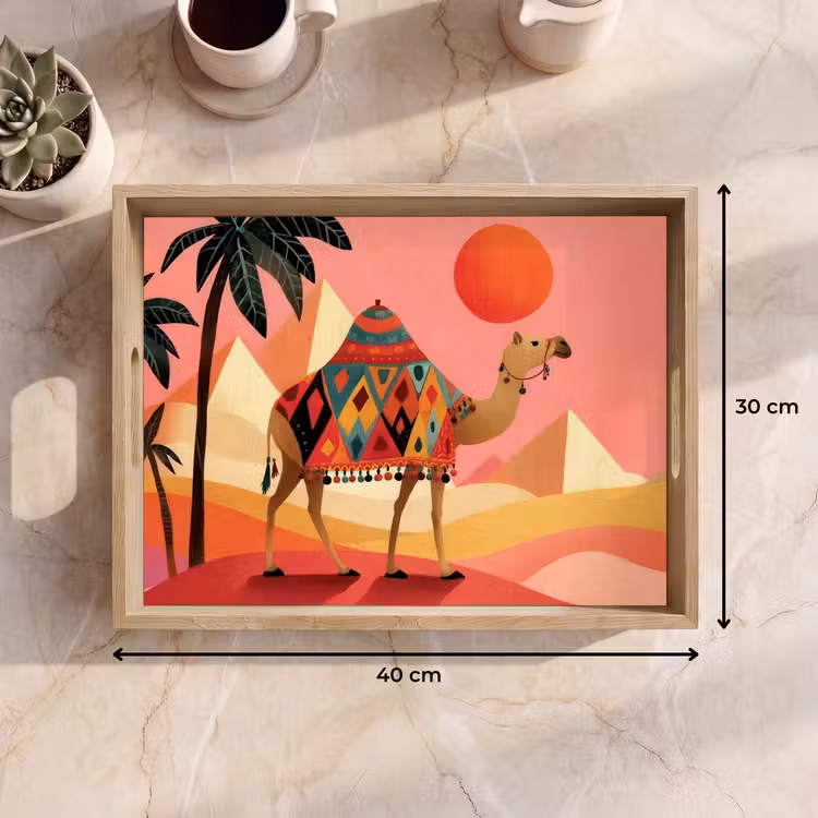 Dienblad - Kameel - Pyramides - Rode zon — 7