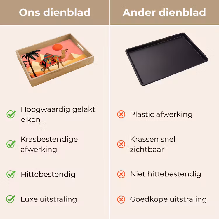 Dienblad - Kameel - Pyramides - Rode zon — 9