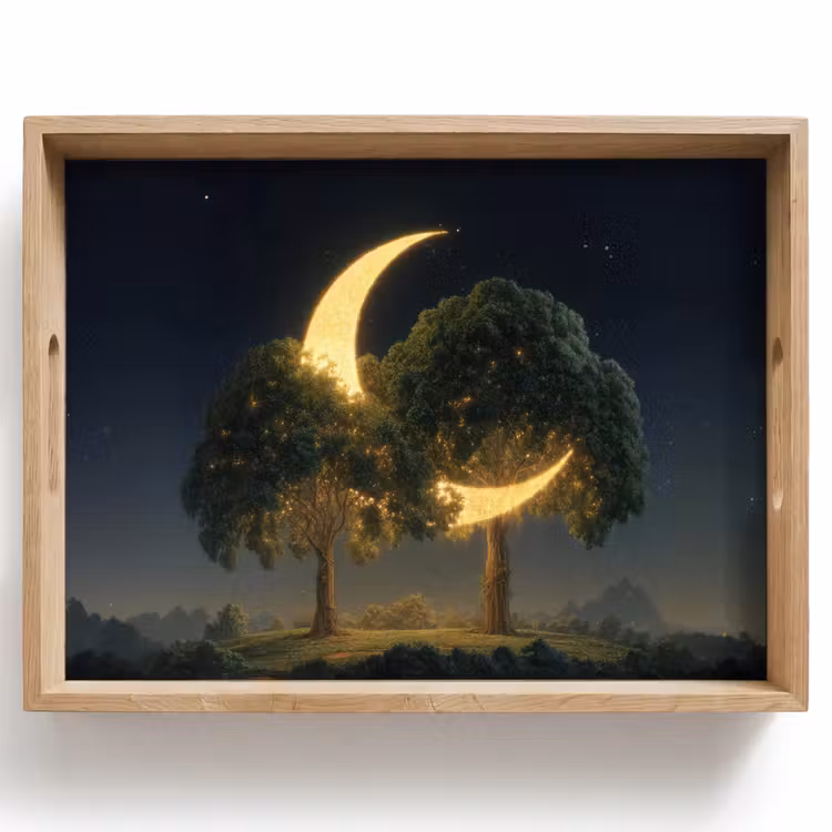 Dienblad - Maan - Bomen - Rust — 1