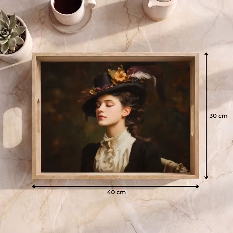 Dienblad - Vrouw - Victoriaans - Portret — 7