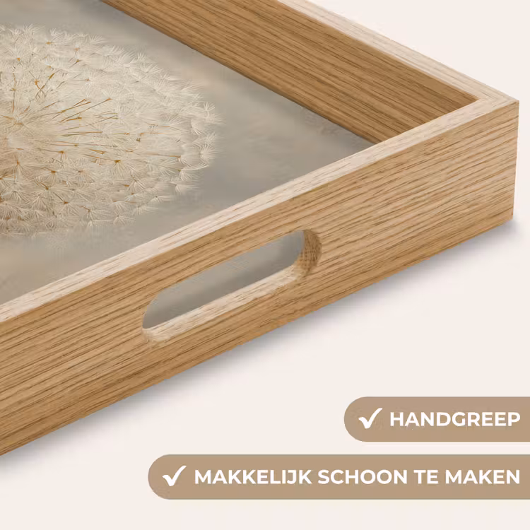 Dienblad - Dromerig - Beige - Paardenbloemzaadjes — 8