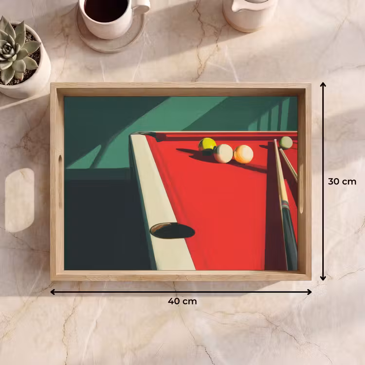 Dienblad - Biljarttafel - Ballen - Rood - Schaduw — 7