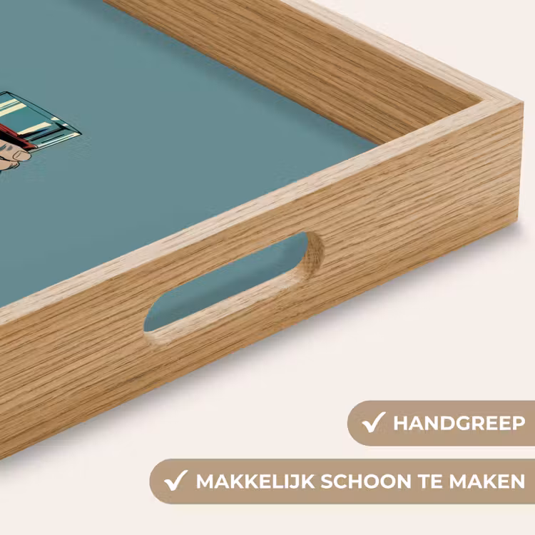 Dienblad - Arm - Glas - Pak - Blauw — 8