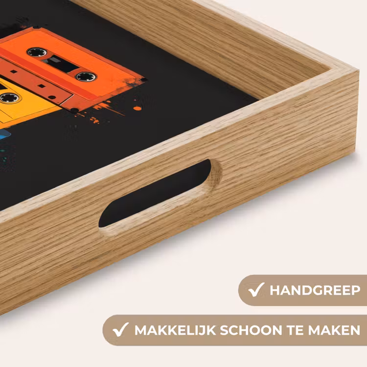 Dienblad - Cassettes - Kleurrijk - Verfspatten — 8