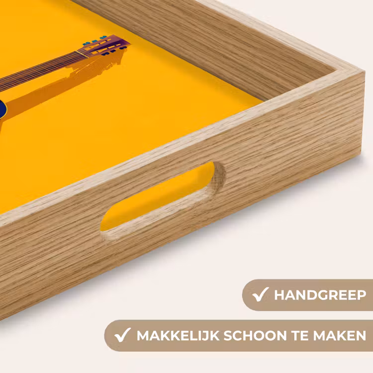 Dienblad - Gitaar - Akoestisch - Minimalistisch - Geel — 8