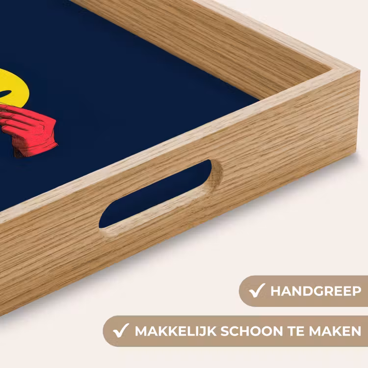 Dienblad - Smiley - Geel - Handen - Minimalistisch — 8