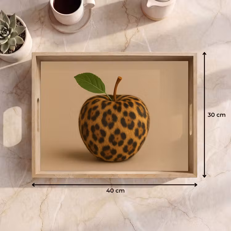 Dienblad - Appel - Panter - Blaadje - Groen — 7