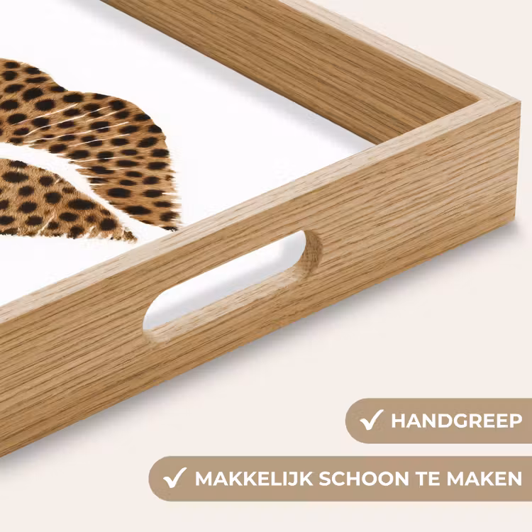 Dienblad - Lip - Panterprint - Minimalistisch - Wit — 8
