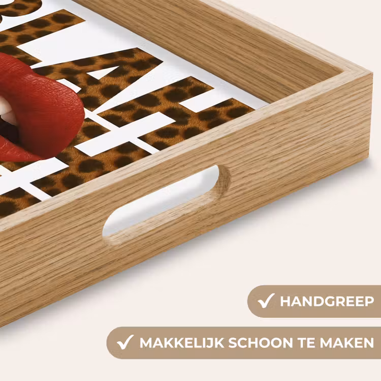 Dienblad - Lip - Rood - Quote — 8