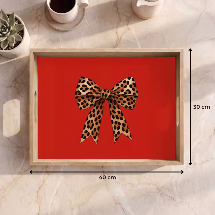 Dienblad - Strik - Sierlijk - Panter - Rood — 7