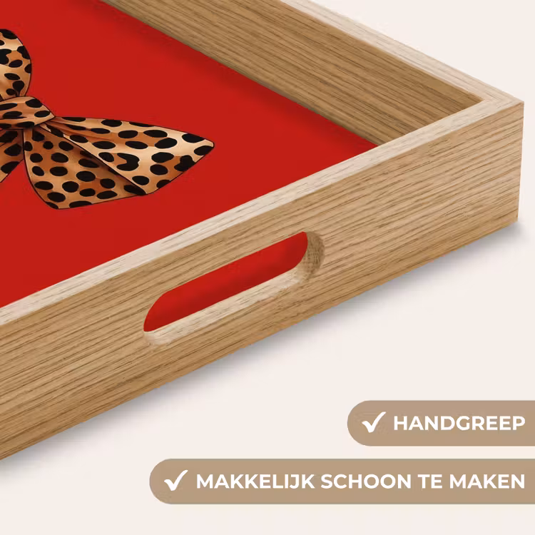 Dienblad - Strik - Sierlijk - Panter - Rood — 8