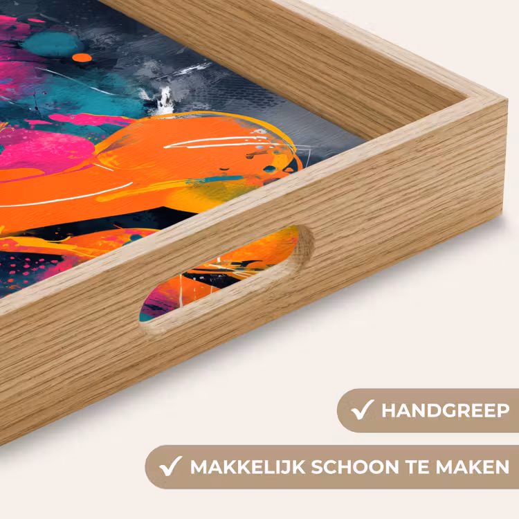 Dienblad - Abstract - Graffiti - Kleurrijk - Verfspatten — 8