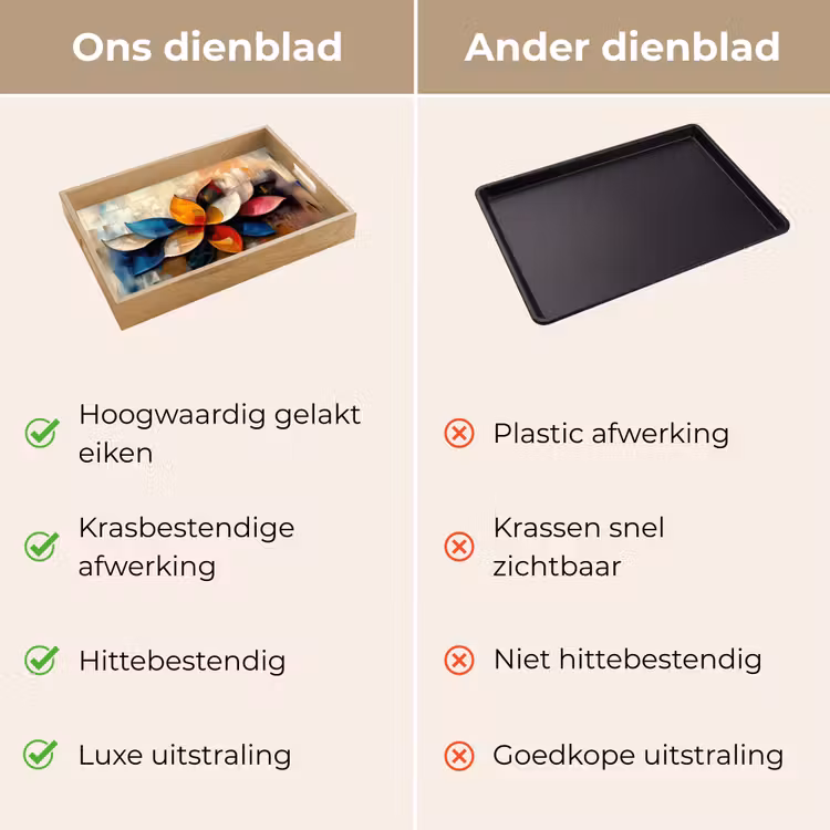Dienblad - Bloem - Abstract - Kleurrijk - Bladeren — 9