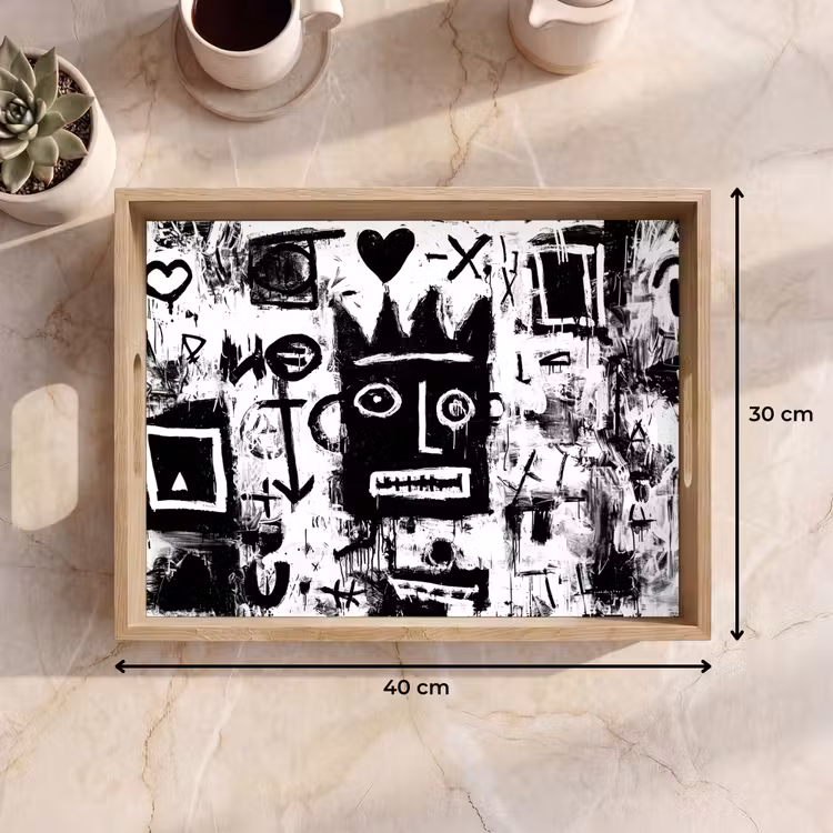 Dienblad - Vormen - Gezocht - Zwart - Abstract — 7