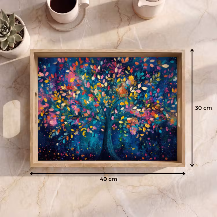 Dienblad - Kleurrijk - Boom - Magisch - Abstract — 7