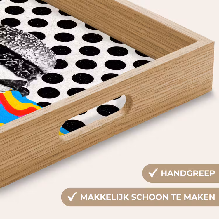 Dienblad - Hamburger - Stippen - Golven - Kleuren — 8