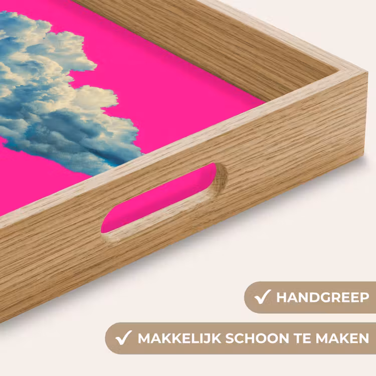 Dienblad - Man - Pak - Wolk - Roze — 8
