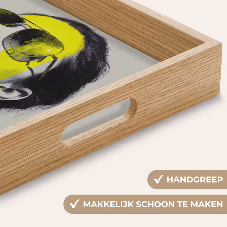 Dienblad - Vrouw - Bril - Verf — 8