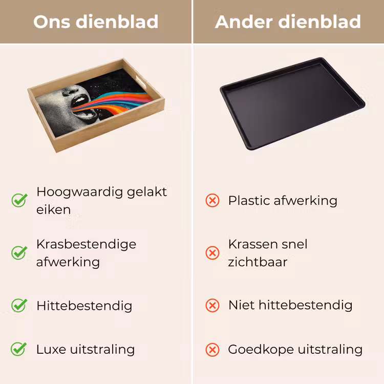 Dienblad - Mond - Golven - Regenboog — 9